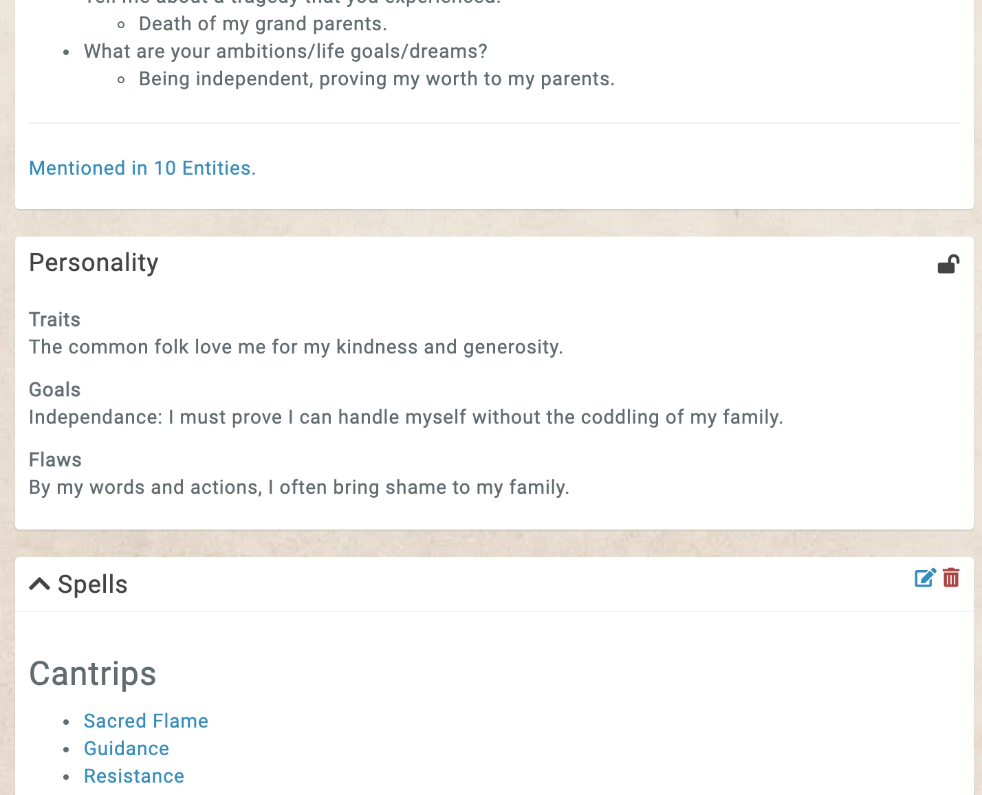 Kanka secrets pinned